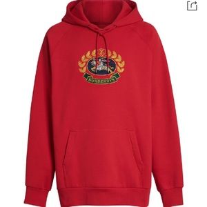 Burberry classic hoodie red unisex